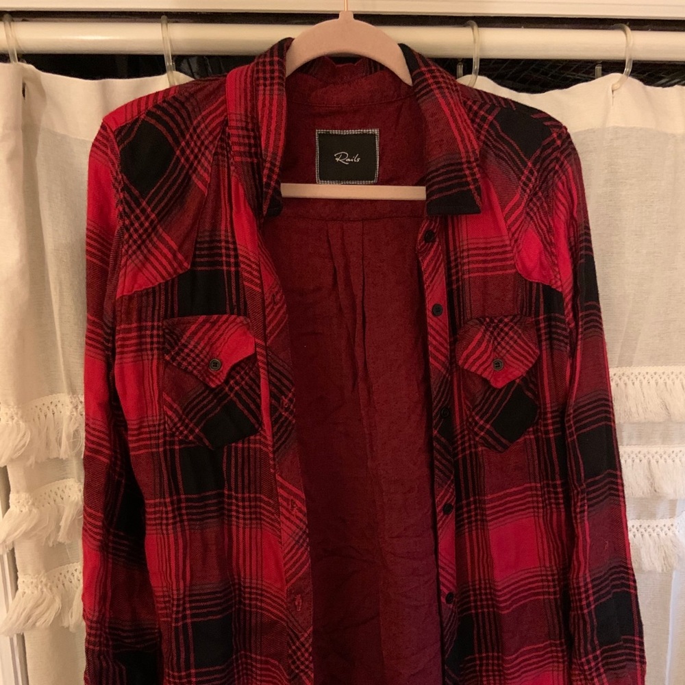 Red And black women’s flannel